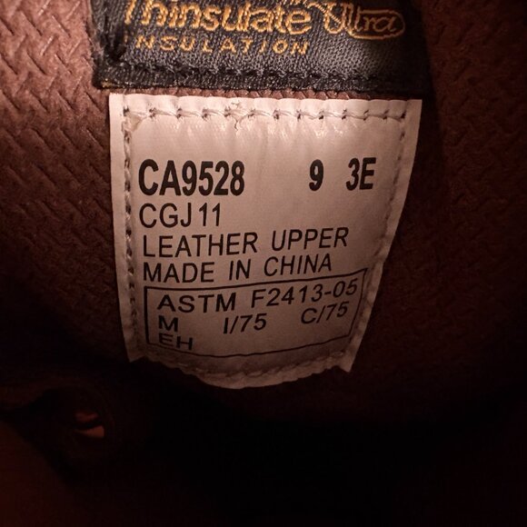 NEW Mens Carolina CA9528 Composite Toe Waterproof Insulated Boots 9 3E - Picture 12 of 13